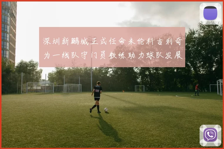 深圳新鹏城正式任命米伦科吉利奇为一线队守门员教练助力球队发展